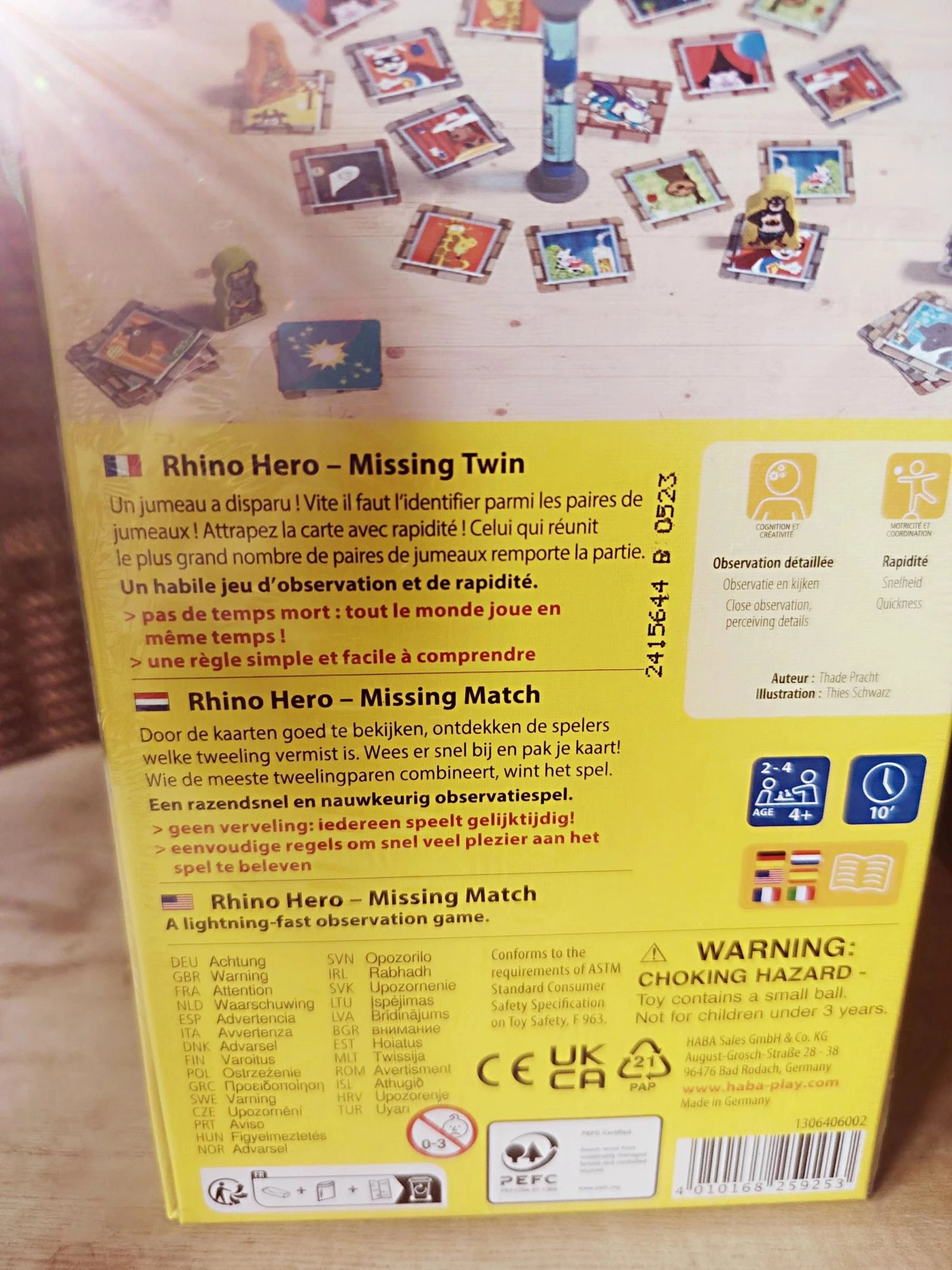 Jeux de société Rhino Hero Haba  – photo 4